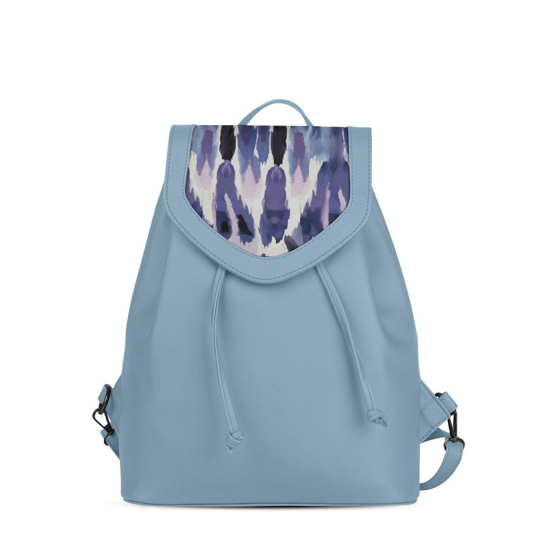 Blue City Serenade Backpack Lavender Brush Strokes - CANVAEGYPT