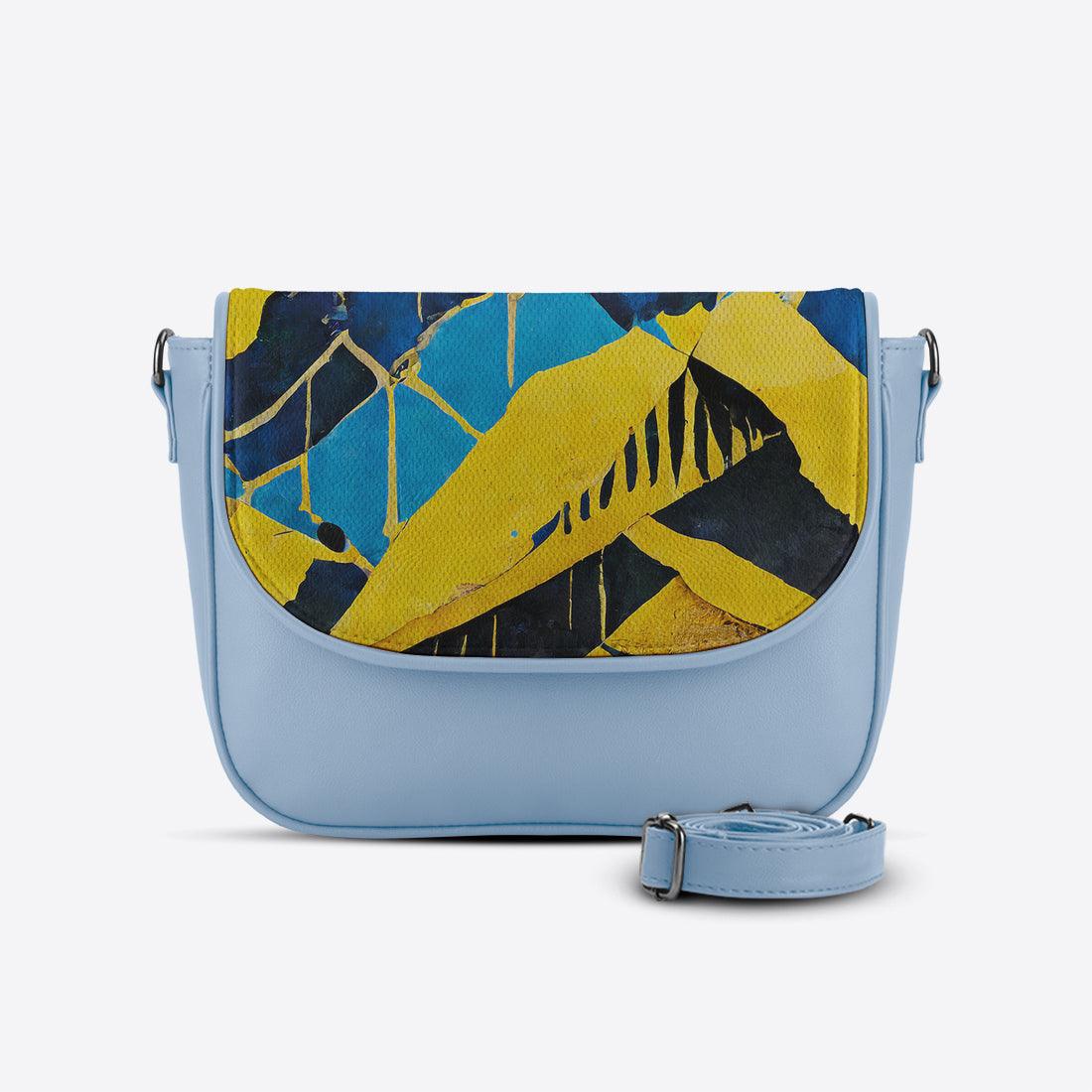 Blue Messenger Crossbody Chevron - CANVAEGYPT