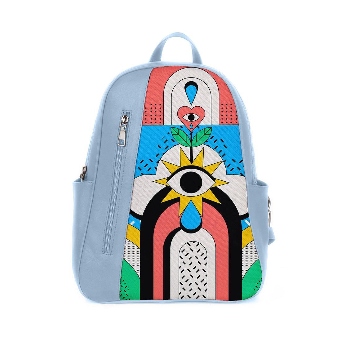 Blue Mixed Backpack Sun Eye - CANVAEGYPT