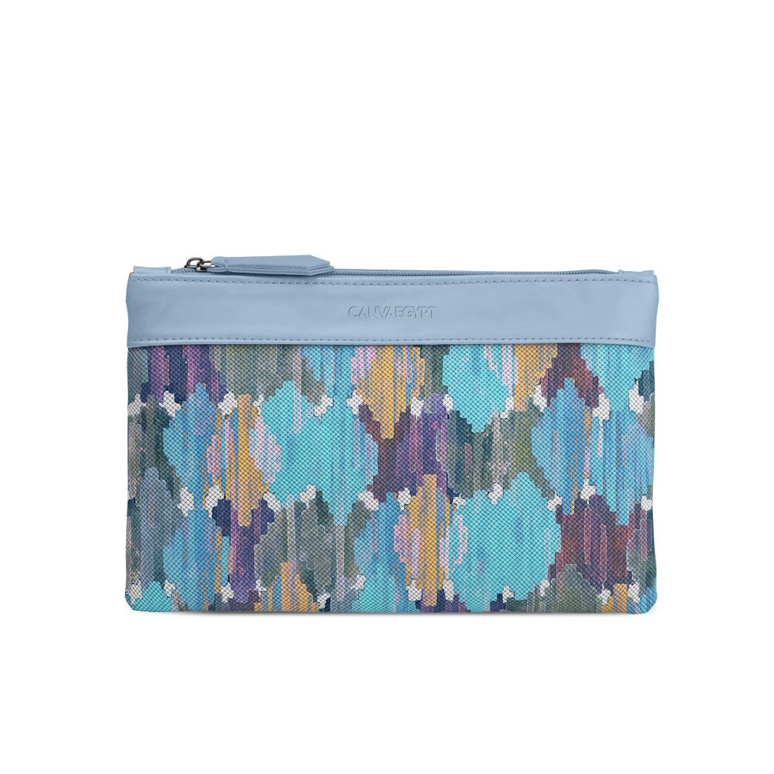 Blue Mixed Pouches Iris ikat - CANVAEGYPT