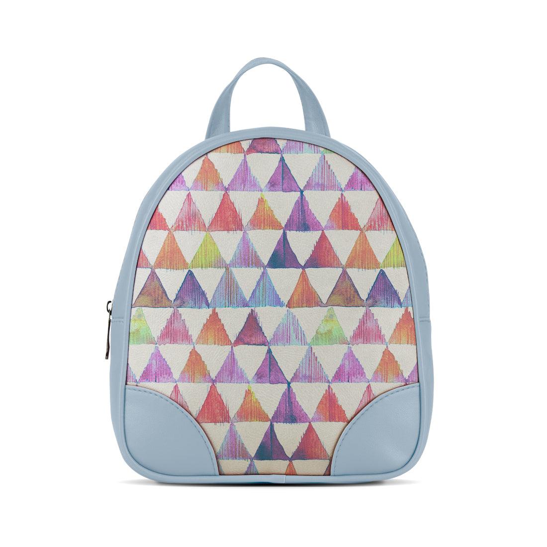 Blue O Mini Backpacks Rainbow triangles - CANVAEGYPT