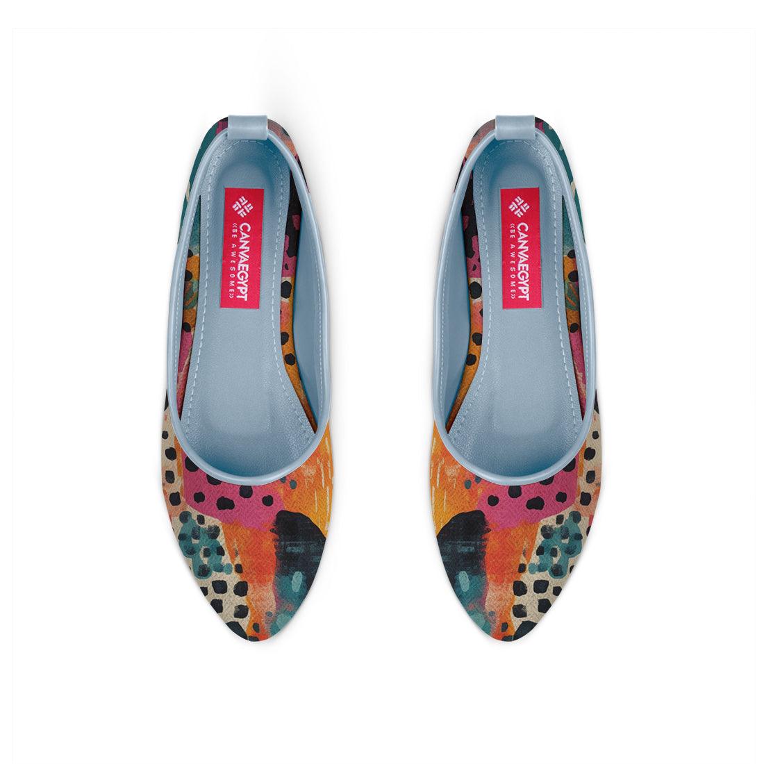 Blue Round Toe Shoe Splash - CANVAEGYPT