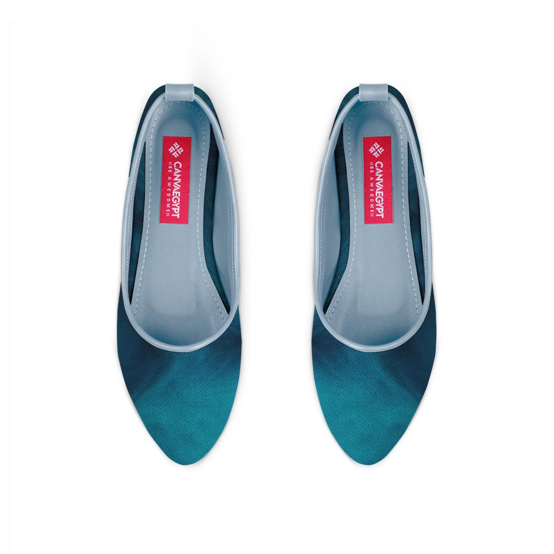 Blue Round Toe Shoe Wave - CANVAEGYPT