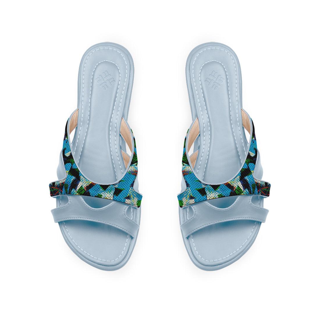 Blue Split Slipper Blue - CANVAEGYPT