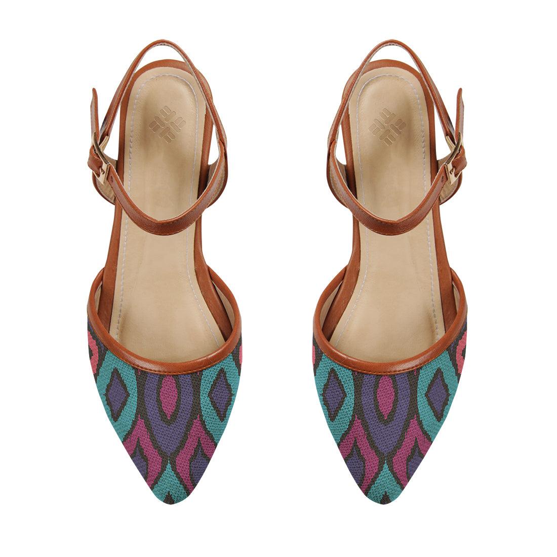 Closed Strap Sandal Ikat pattern - CANVAEGYPT