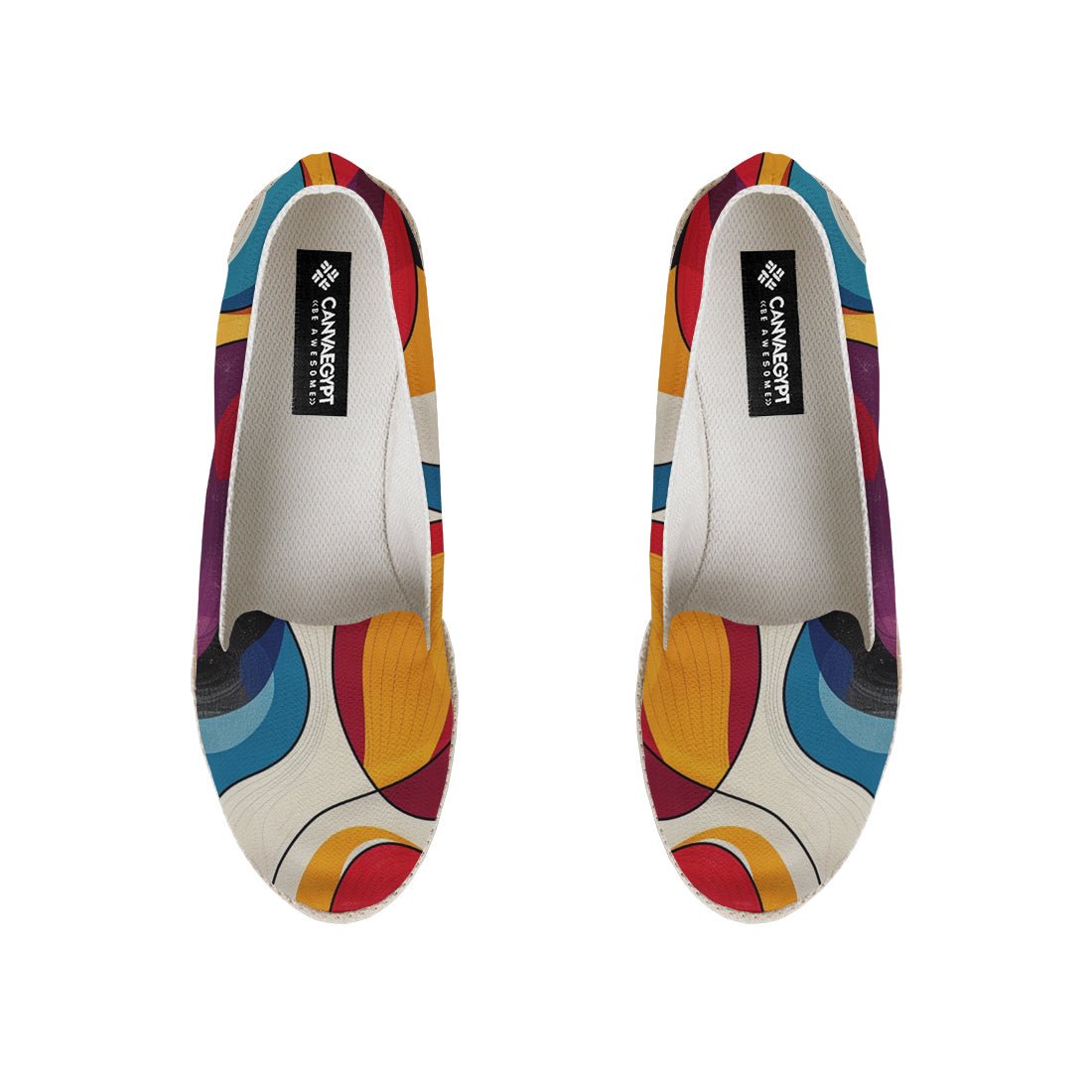 Colorful Abstract Pattern Nook Espadrille - CANVAEGYPT