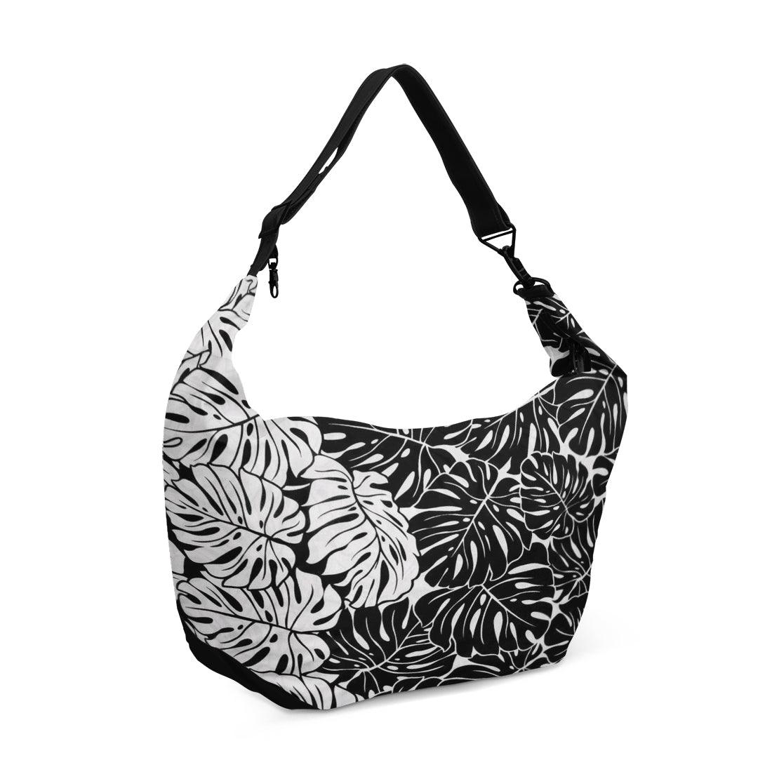 Crescent bag B&W Leaves - CANVAEGYPT