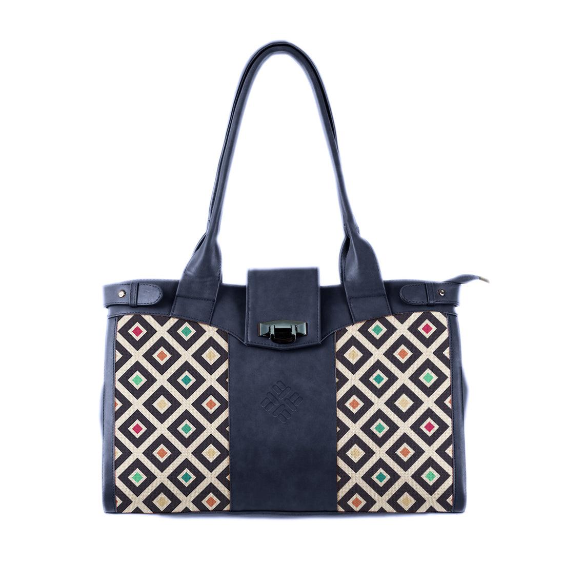 DB Double Handle Large Bag Color Blocks - CANVAEGYPT