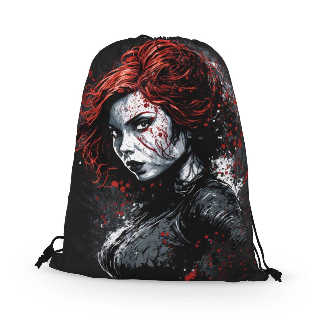 Drawstring Bag Black Widow - CANVAEGYPT