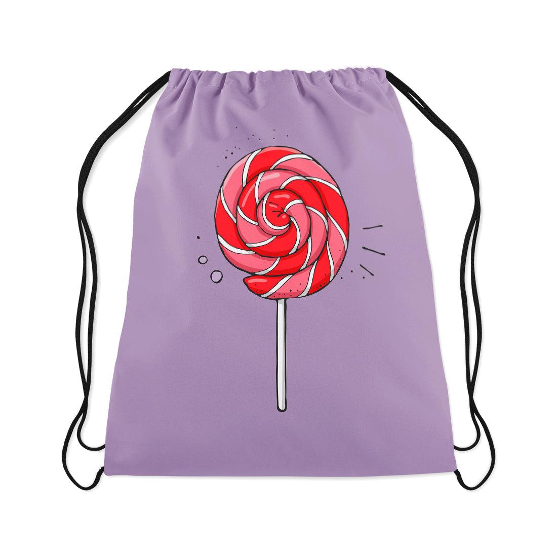 Drawstring Bag Spiral striped lollipop - CANVAEGYPT