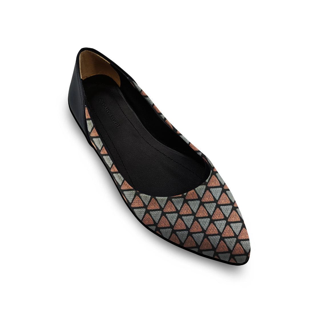 Flat Women's Shoe African Tri - CANVAEGYPT