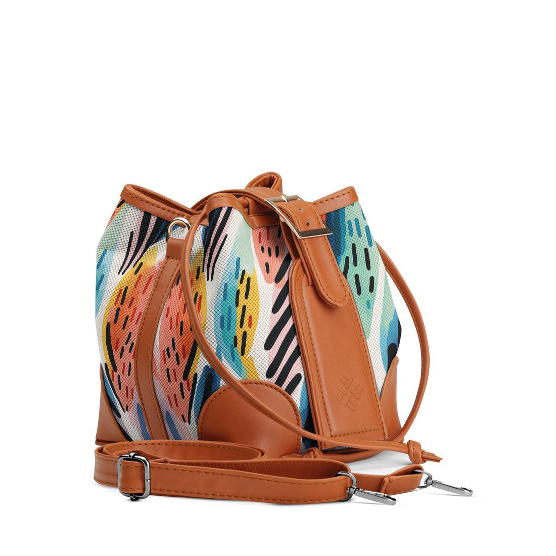 Havana Bucket Bags Drawen Leafs - CANVAEGYPT