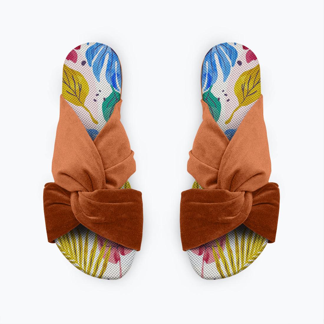 Havana Chappal Flip Flop Multicolor leafs - CANVAEGYPT