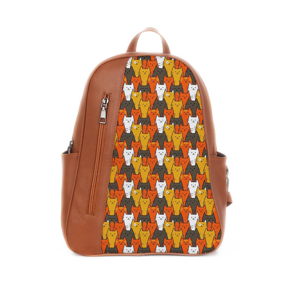 Havana Mixed Backpack Cat Pattern - CANVAEGYPT