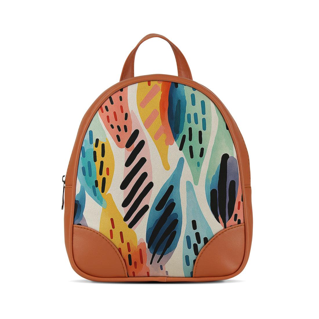 Havana O Mini Backpacks Drawen Leafs - CANVAEGYPT