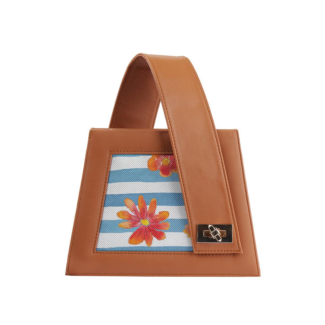 Havana One Handed Bag Blue Floral - CANVAEGYPT