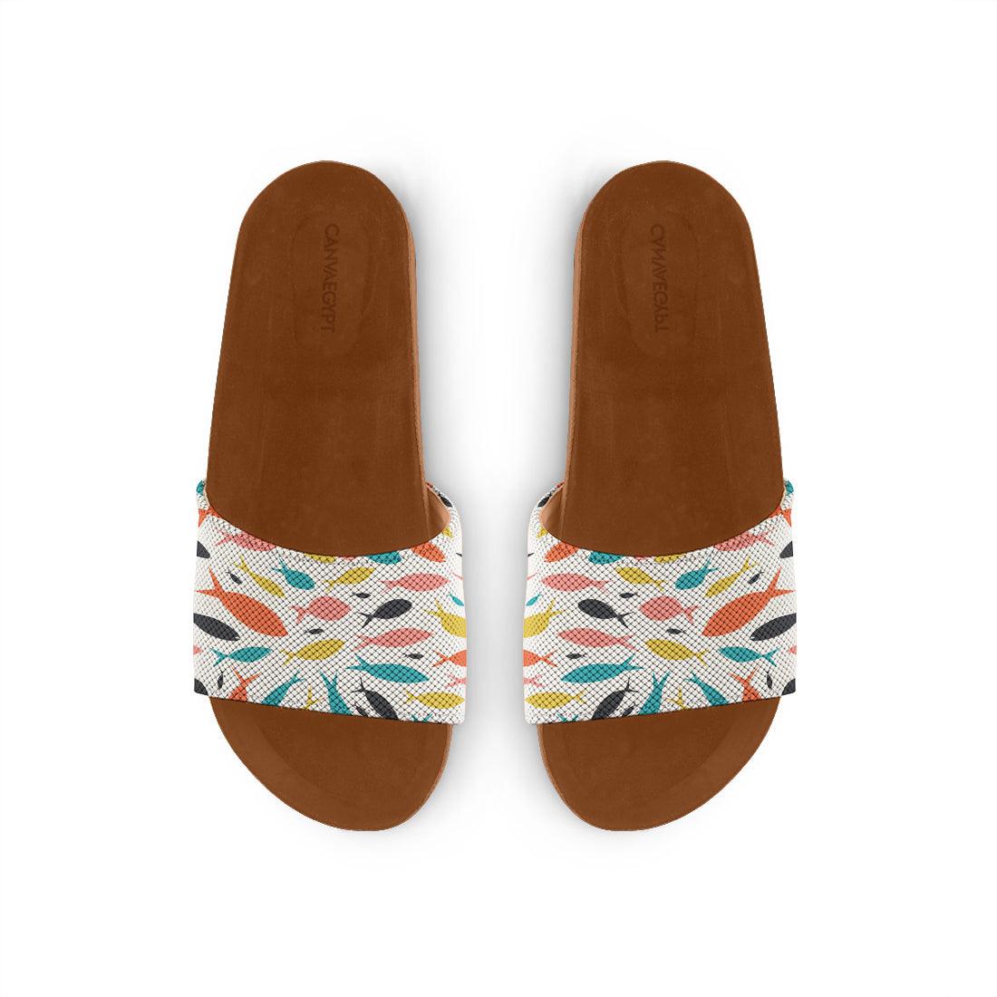 Havana Slide Slipper Colorful ocean - CANVAEGYPT