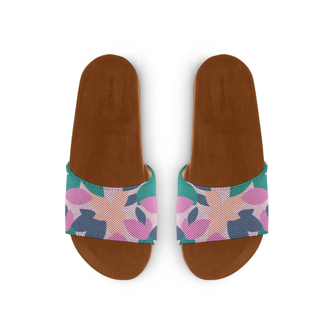 Havana Slide Slipper Dotty Leaf - CANVAEGYPT