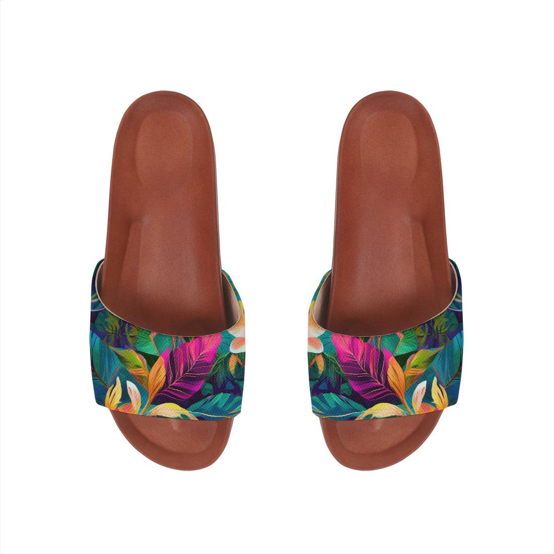 Havana Slide Slipper floral - CANVAEGYPT