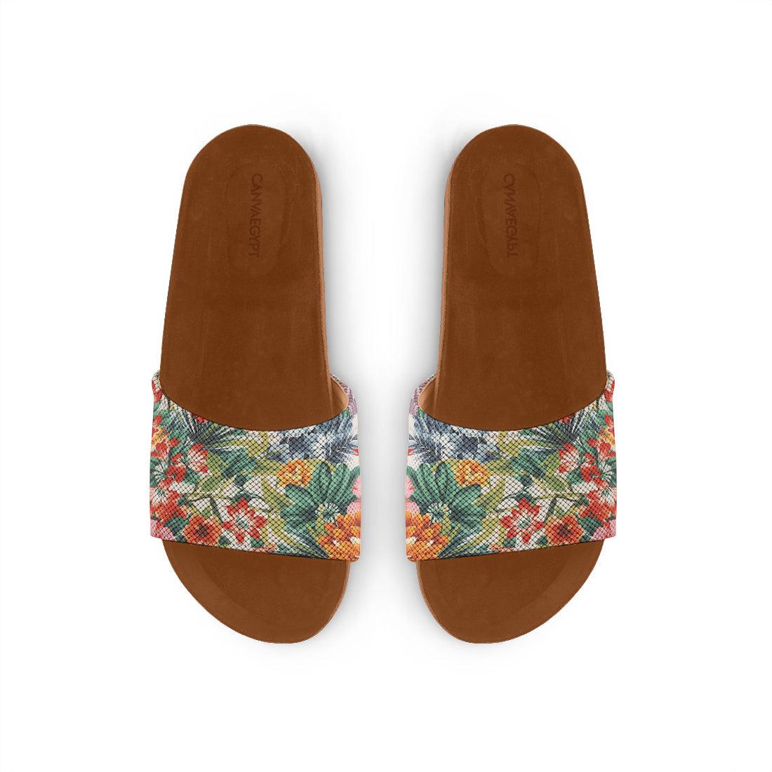 Havana Slide Slipper Floral Art - CANVAEGYPT