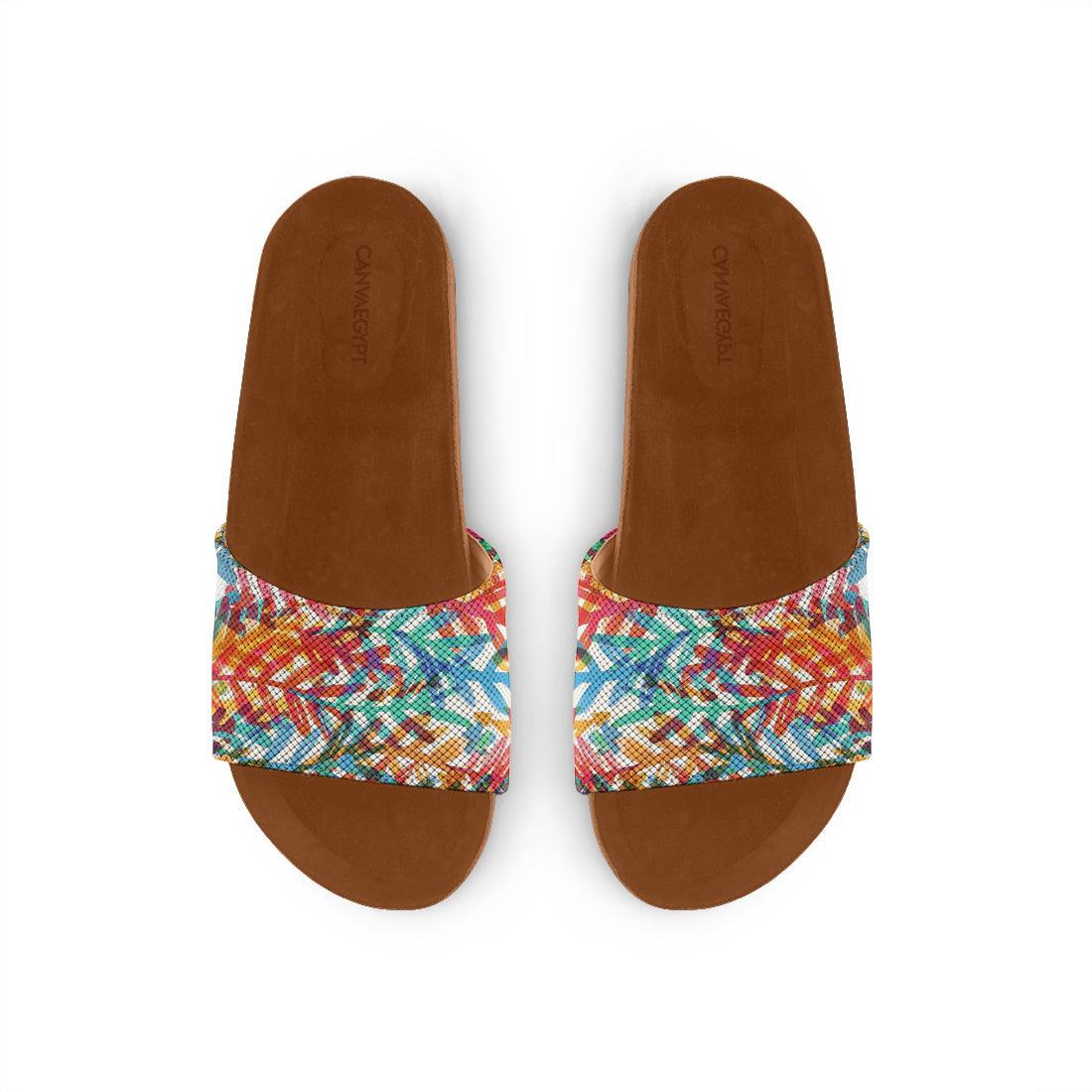 Havana Slide Slipper Leafs Colors - CANVAEGYPT