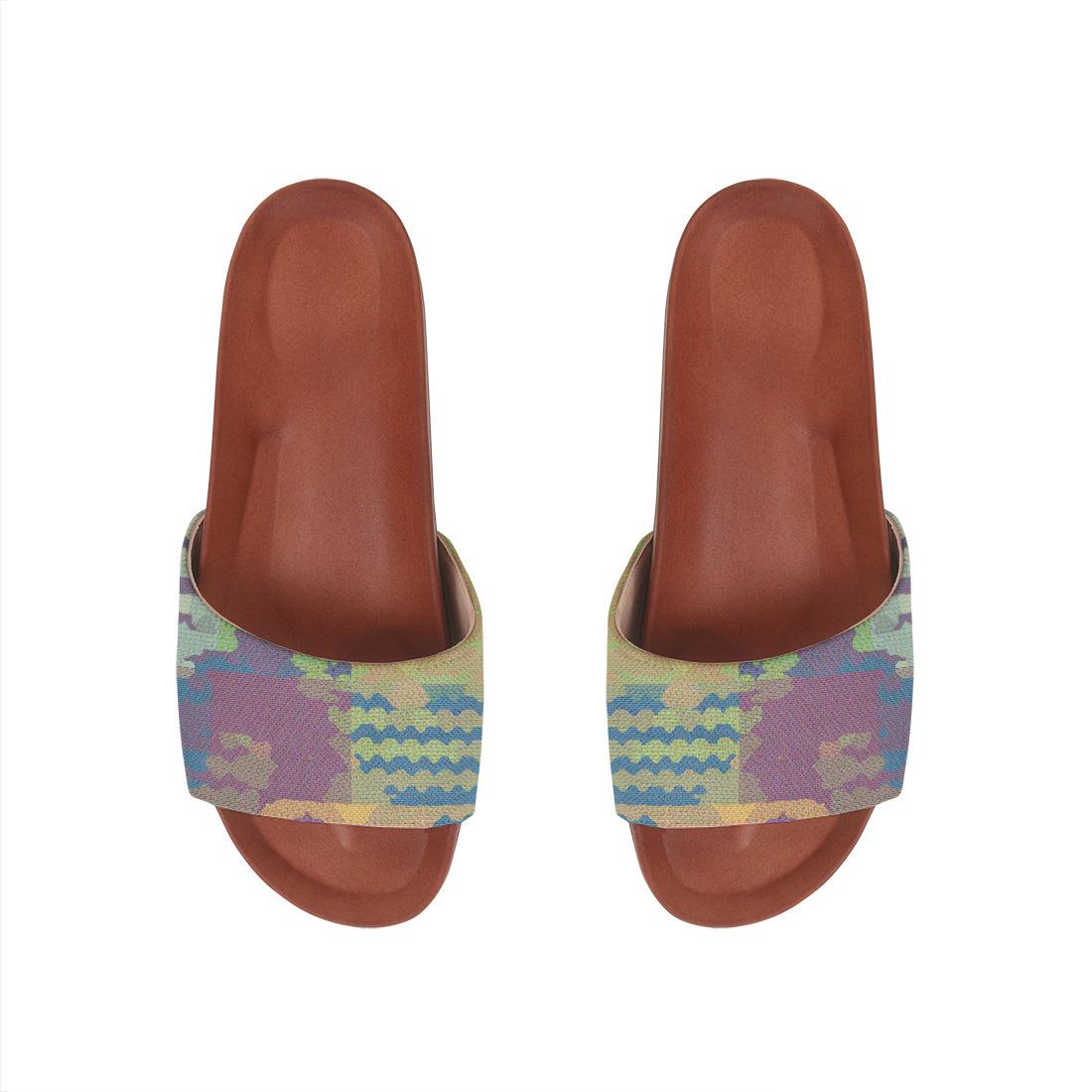 Havana Slide Slipper Purple Pattern - CANVAEGYPT