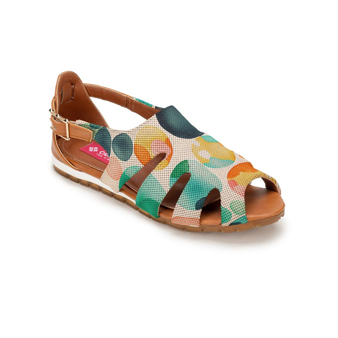 Havana Spider Toe Sandal Colorful Circles - CANVAEGYPT