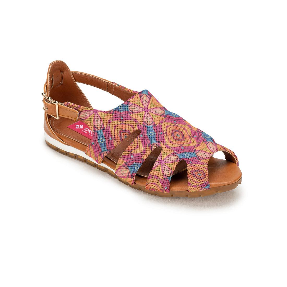 Havana Spider Toe Sandal Colorful Marks - CANVAEGYPT