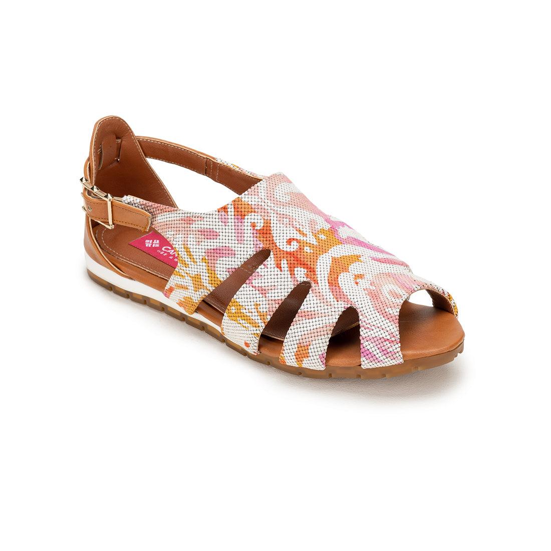 Havana Spider Toe Sandal Rose ikat - CANVAEGYPT