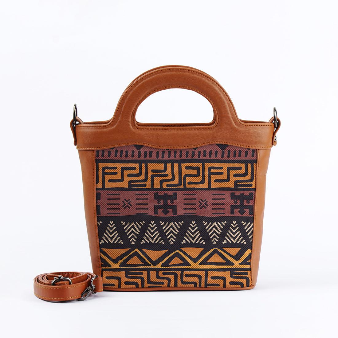 Havana Top Handle Handbag African Triangles - CANVAEGYPT