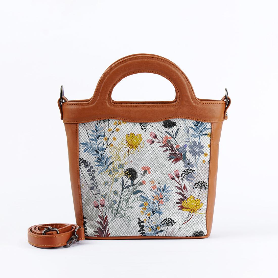 Havana Top Handle Handbag Floray - CANVAEGYPT