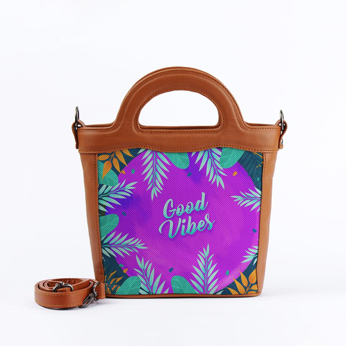 Havana Top Handle Handbag Good vibes - CANVAEGYPT