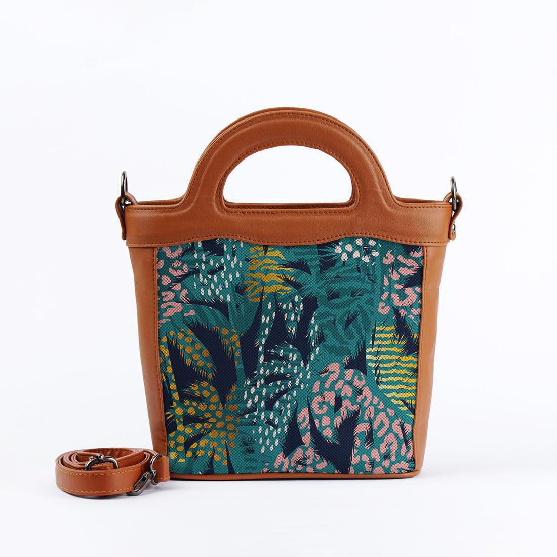 Havana Top Handle Handbag Palm Tree - CANVAEGYPT