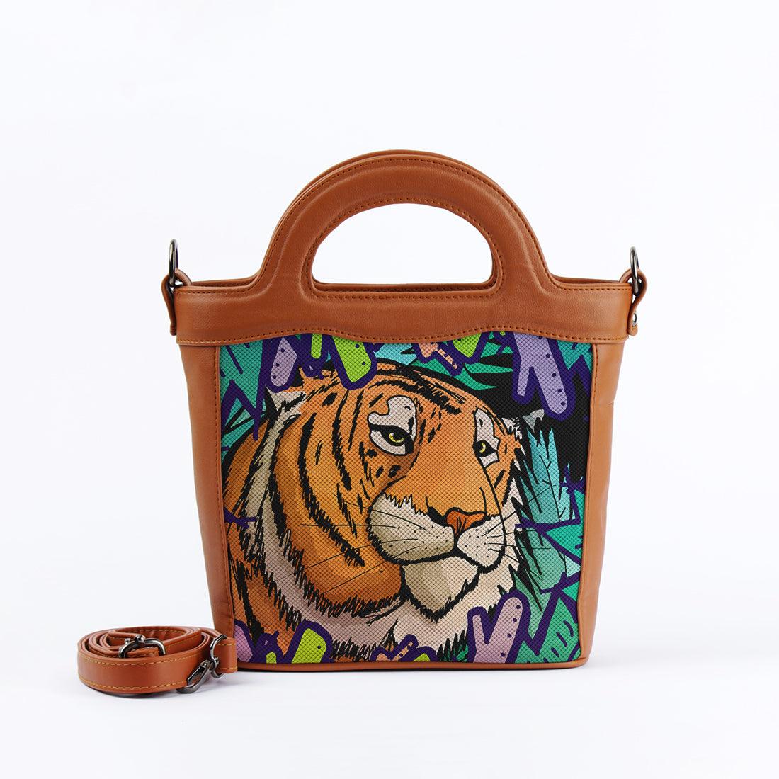 Havana Top Handle Handbag Tiger in the jungle - CANVAEGYPT