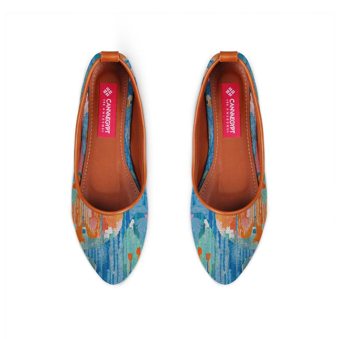 Havane Round Toe Shoe Electric blue - CANVAEGYPT