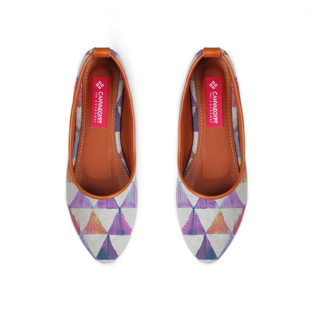 Havane Round Toe Shoe Rainbow triangles - CANVAEGYPT