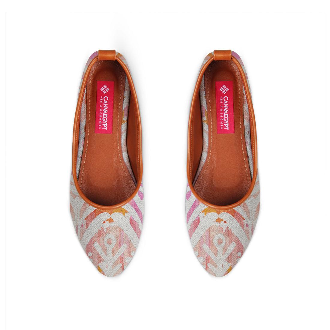 Havane Round Toe Shoe Rose ikat - CANVAEGYPT