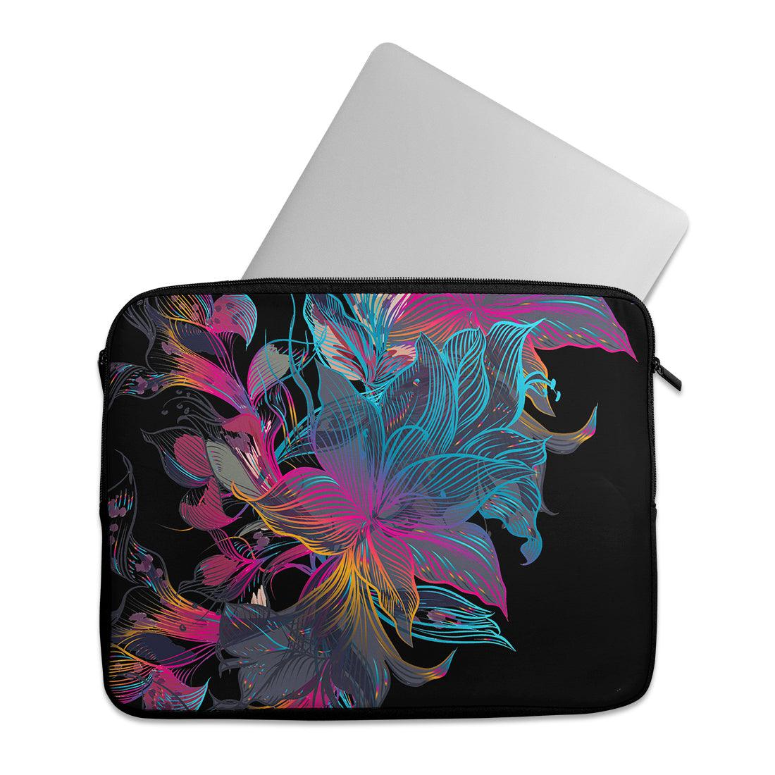 Laptop Sleeve Floral Blue - CANVAEGYPT