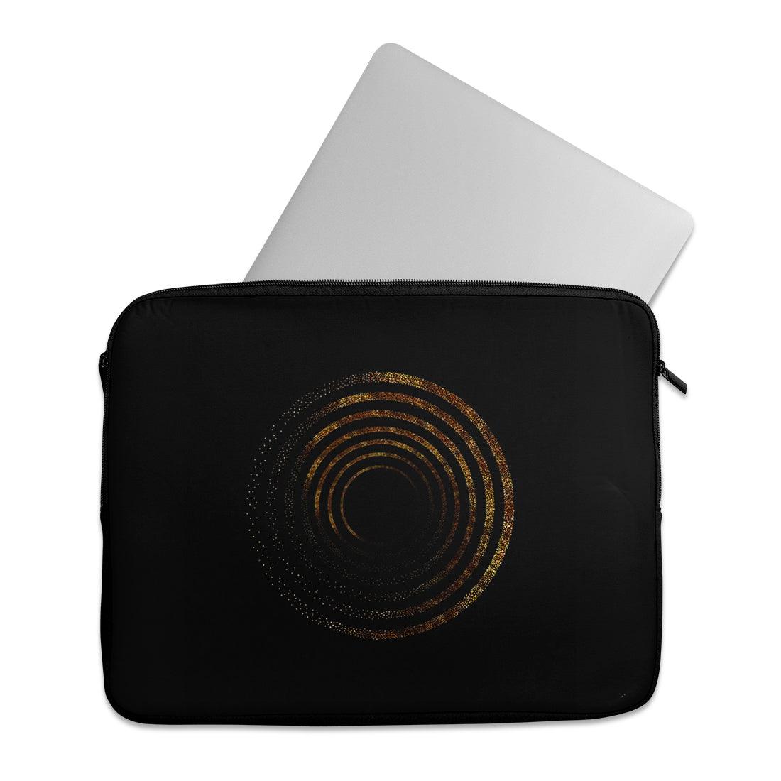 Laptop Sleeve Golden Circled - CANVAEGYPT