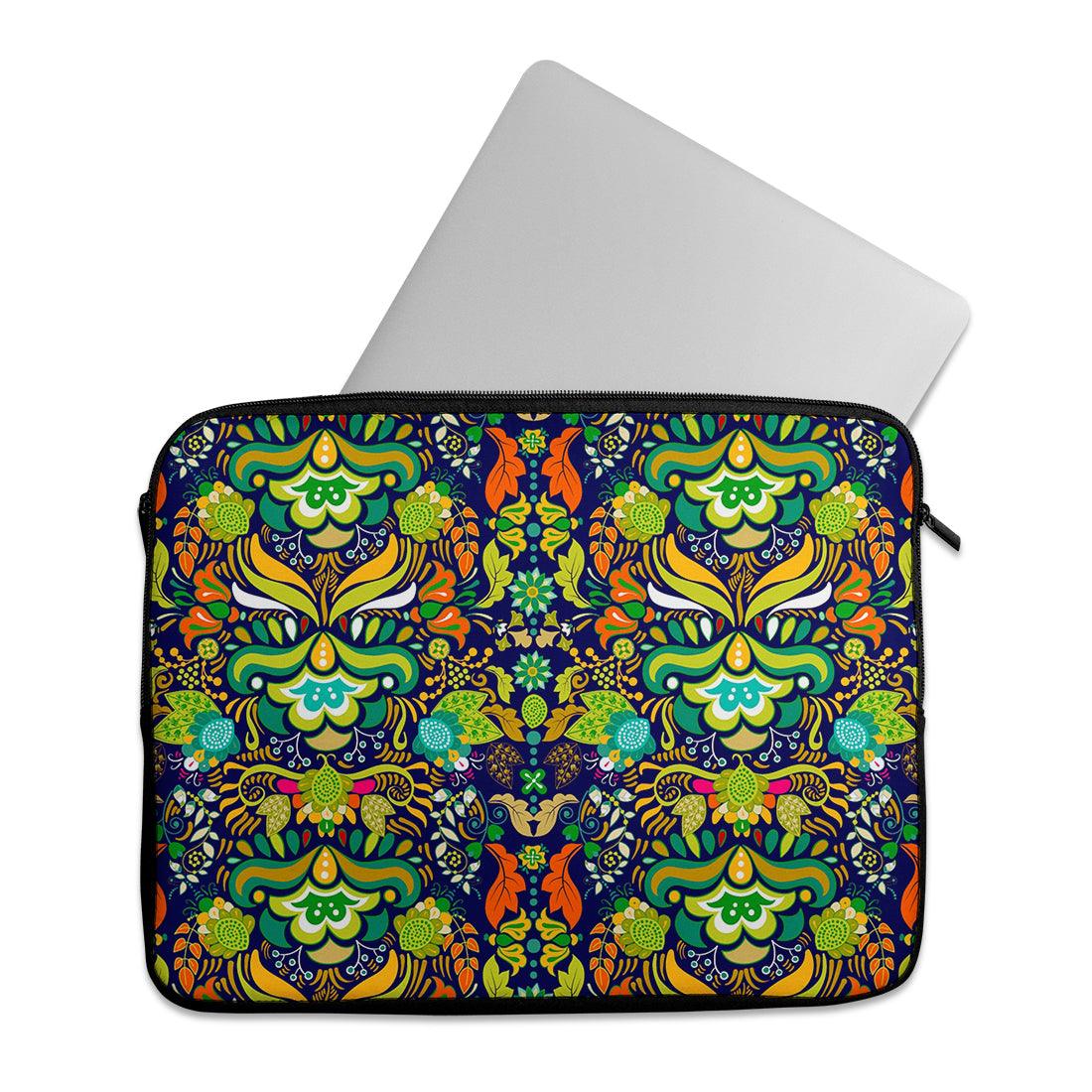 Laptop Sleeve Green Pattern - CANVAEGYPT