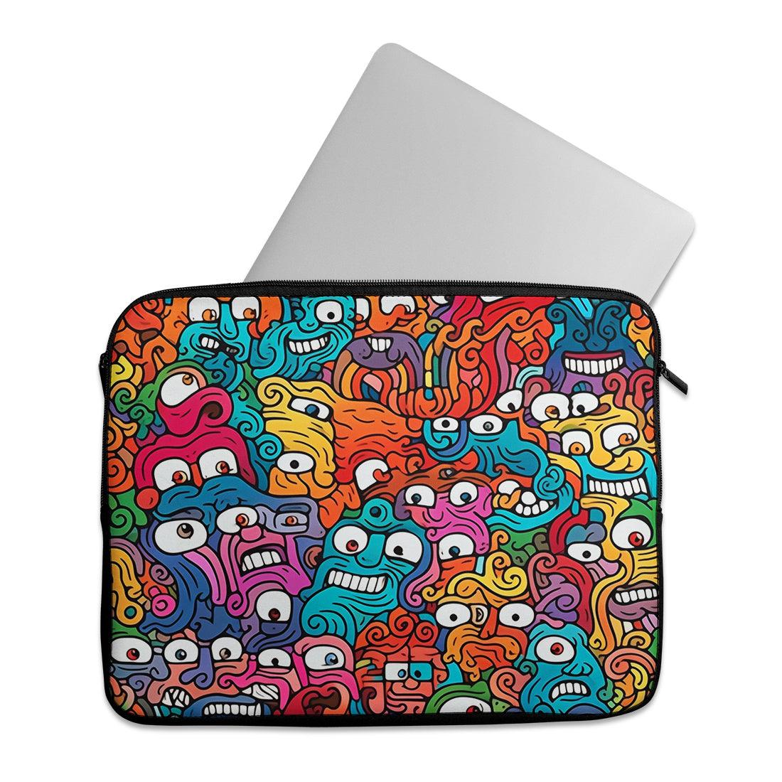 Laptop Sleeve Kaleidoscopic Creatures - CANVAEGYPT