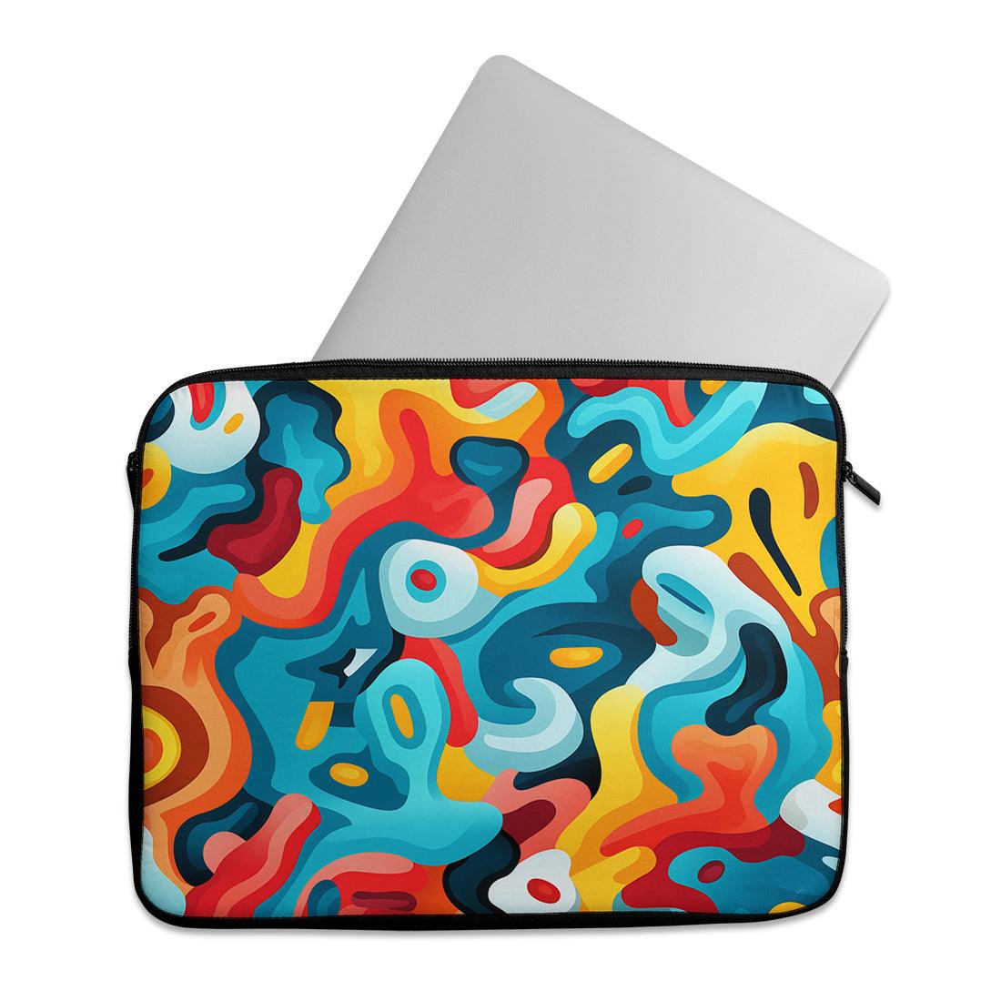 Laptop Sleeve Retro Psychedelia - CANVAEGYPT