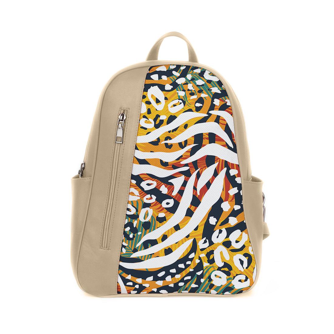 Beige Mixed Backpack African Spotted - CANVAEGYPT