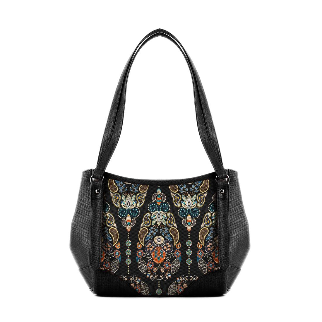 Black Leather Tote Bag Agy