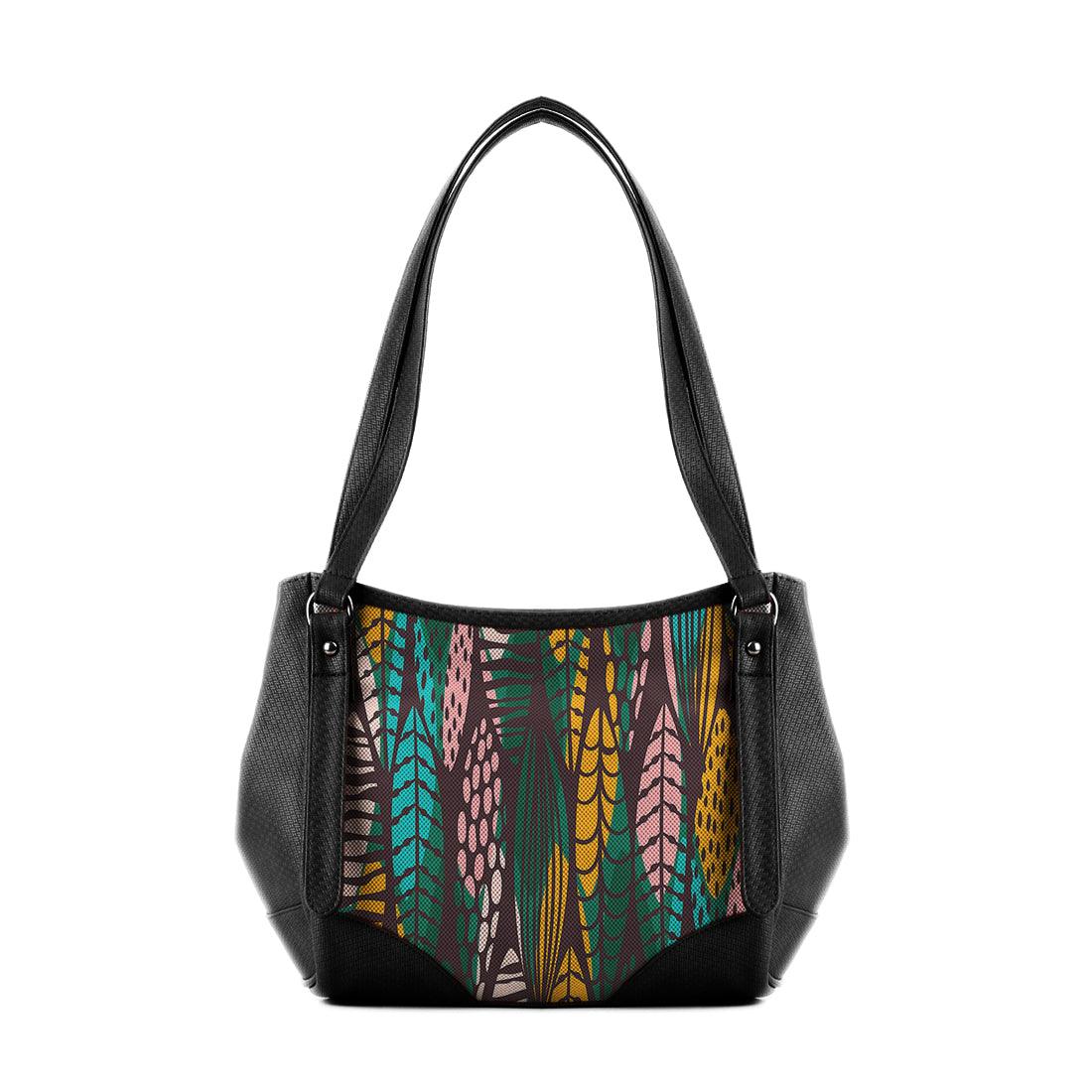 Black Leather Tote Bag Tress - CANVAEGYPT