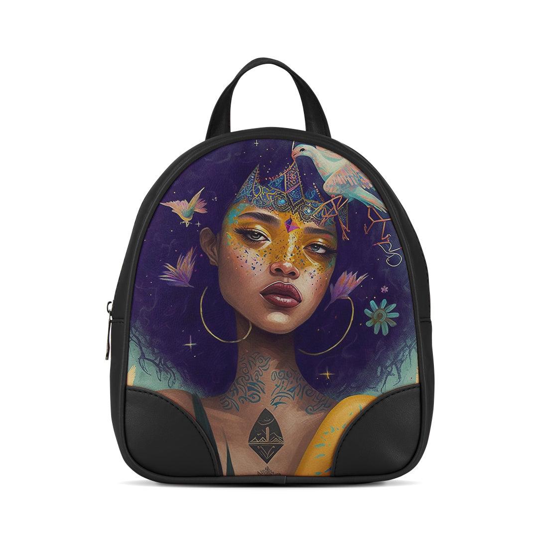 Black O Mini Backpacks Queen - CANVAEGYPT