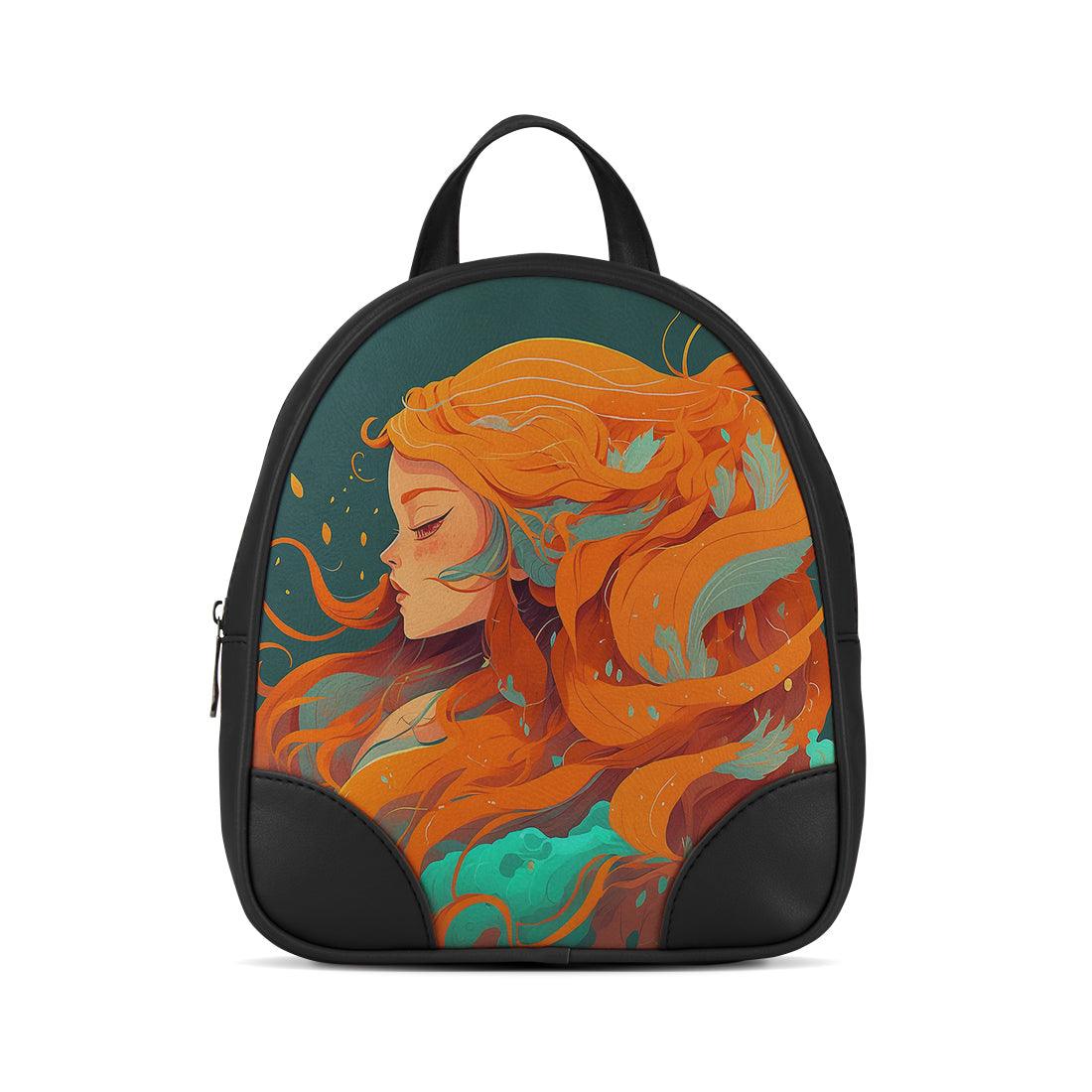 Black O Mini Backpacks Queen in Orange - CANVAEGYPT