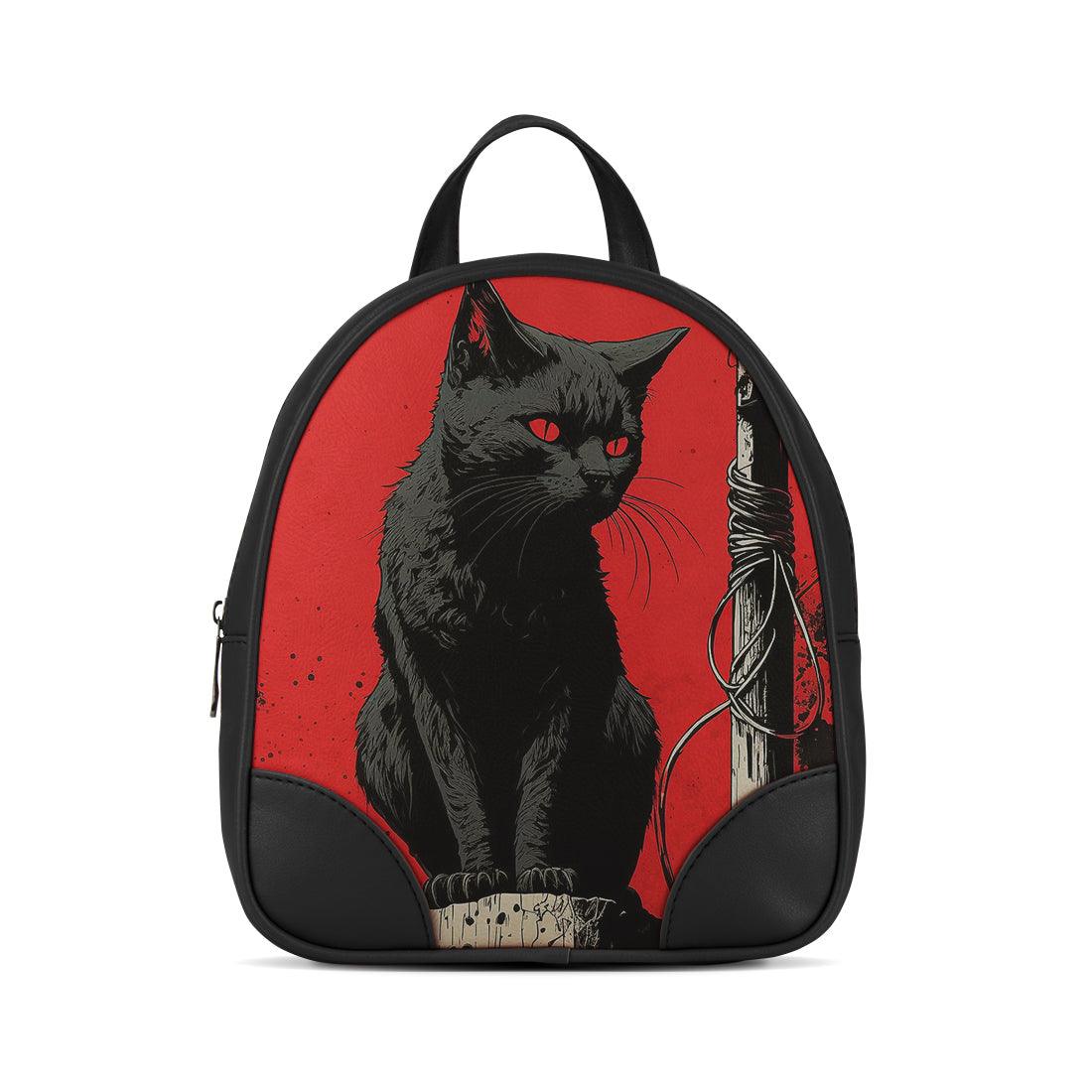 Black O Mini Backpacks Wild Cat - CANVAEGYPT