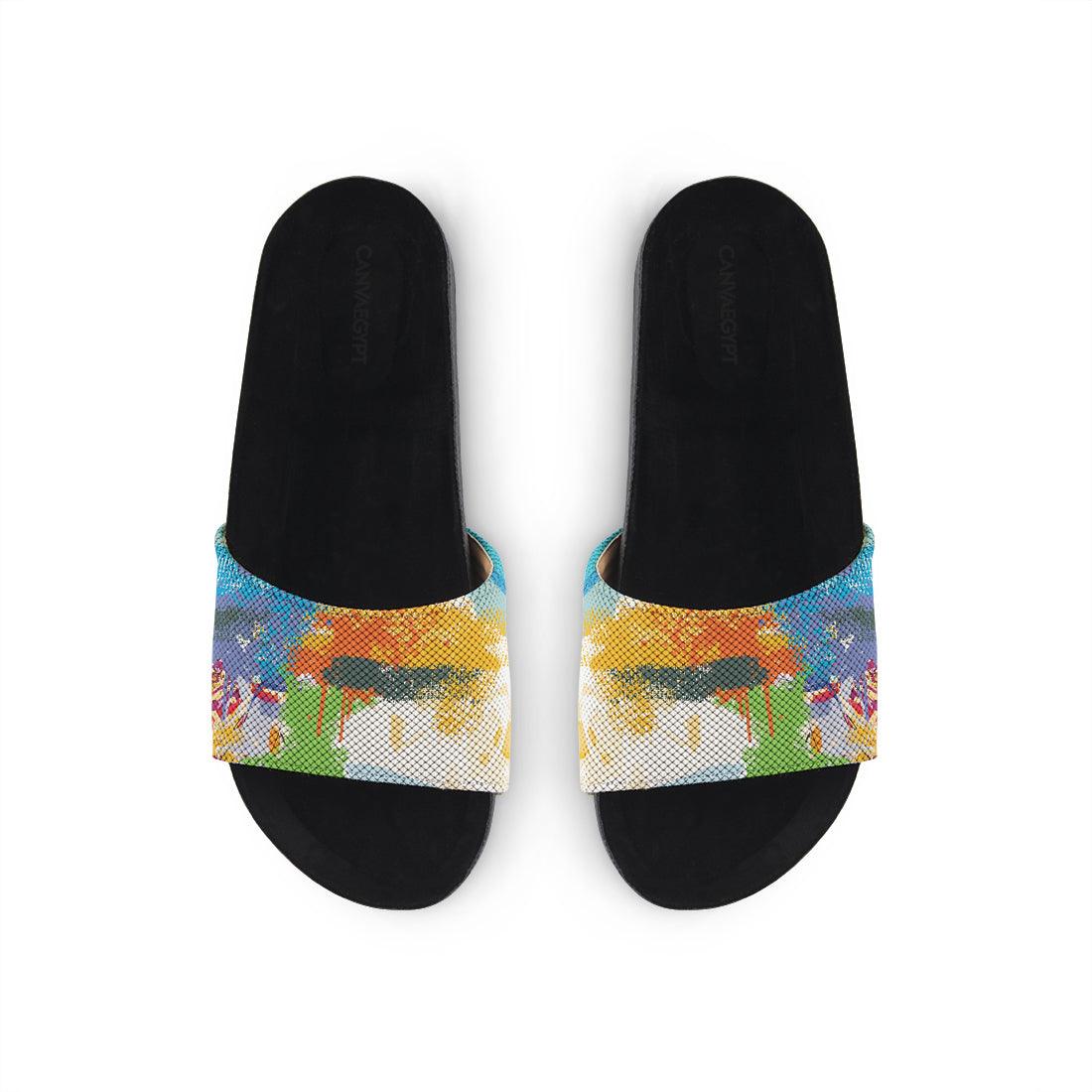 Black Slide Slipper Paint - CANVAEGYPT