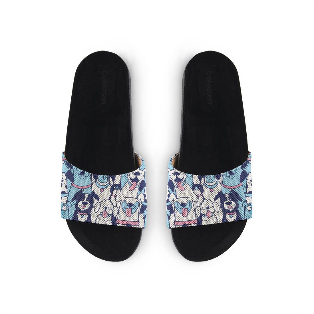 Black Slide Slipper Pets - CANVAEGYPT